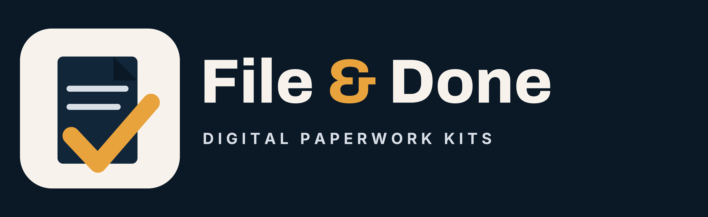 File & Done — Digital Paperwork Kits