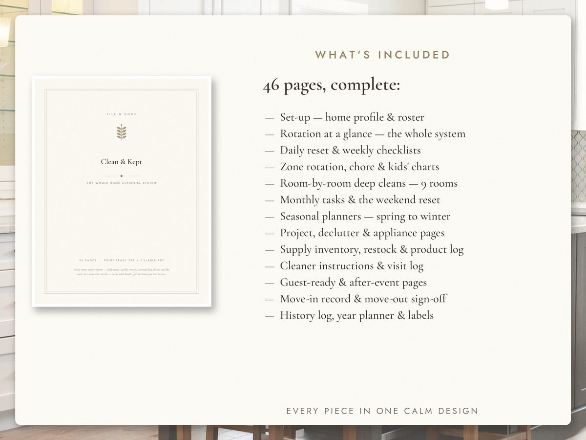 Clean & Kept — Whole-Home Cleaning System — image 2