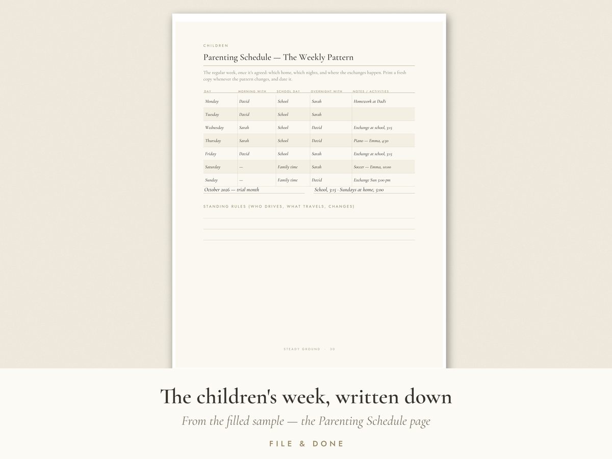 Divorce Organizer — “Steady Ground” — image 3