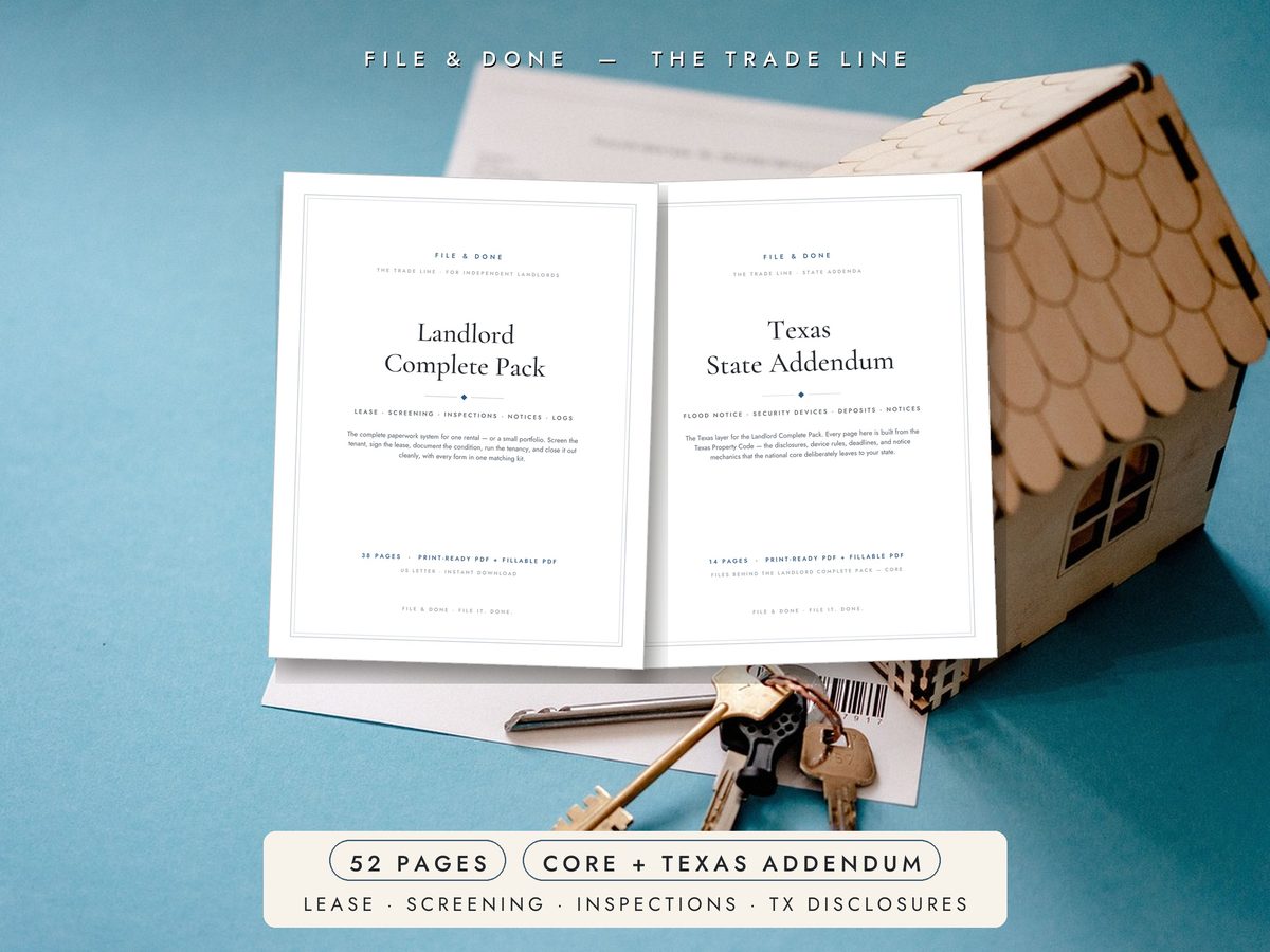 Texas Landlord Forms Bundle — cover